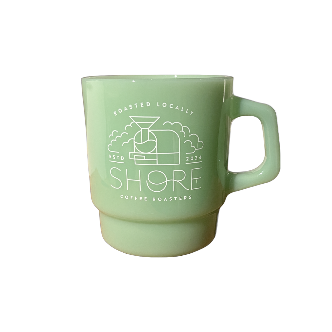 Jade Glass Coffee Mug, 13oz